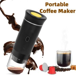 Cafetera Expreso Portátil 3 en 1 con Molinillo Eléctrico