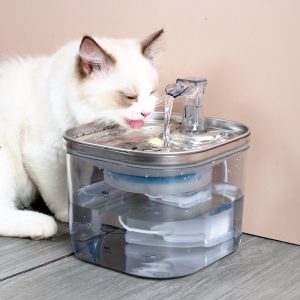 Dispensador de agua de circulación automática de acero inoxidable para mascotas, gatos y perros, fuente inteligente, accesorios para mascotas.