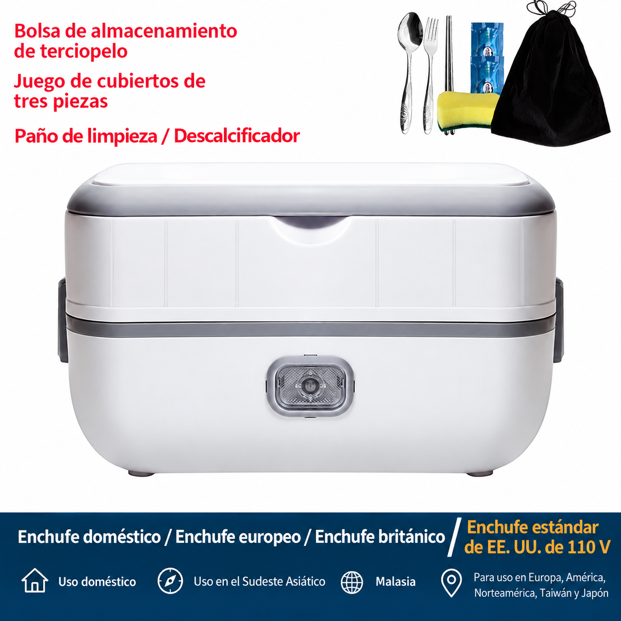 Fiambrera Eléctrica Calienta Comidas - Imagen 5